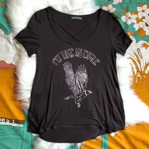 🦅 Fly Like An Eagle 🦅 high-low tunic top